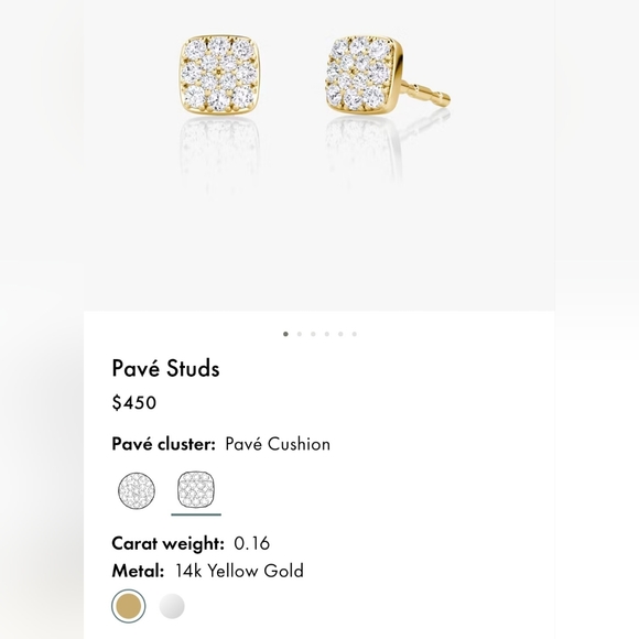 Vrai Pave Stud - Picture 2 of 8